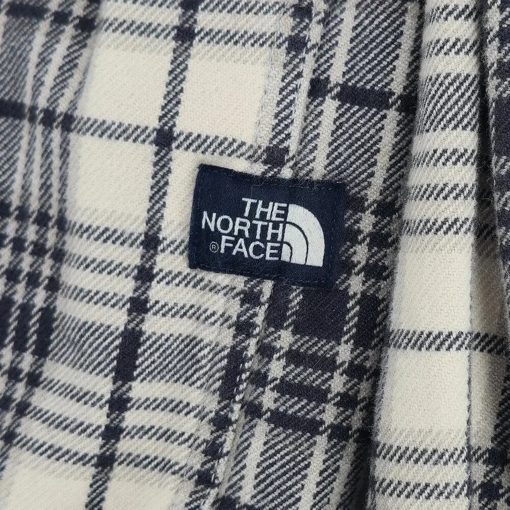 The North Face Flannel Shirt Checkered‎ Flannel Gorpcore Style Black/White